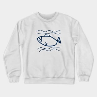 Drawing Fish Crewneck Sweatshirt